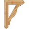 Ekena Millwork Funston Arts and Crafts Rough Sawn Bracket w/ Offset Brace, Western Red Cedar, 8"W x 30"D x 42"H BKT0806X30X42FST03RWR - alternate 4